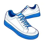 blue sneakers image